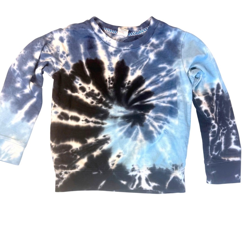Sovereign Code Sundays Boys Tie Dye Blue Crewneck Sweatshirt‎ Size 5